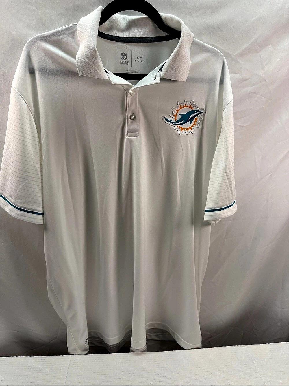 Nike On-Field Apparel Miami Dolphins NFL Dri-FIT polo jersey XXL